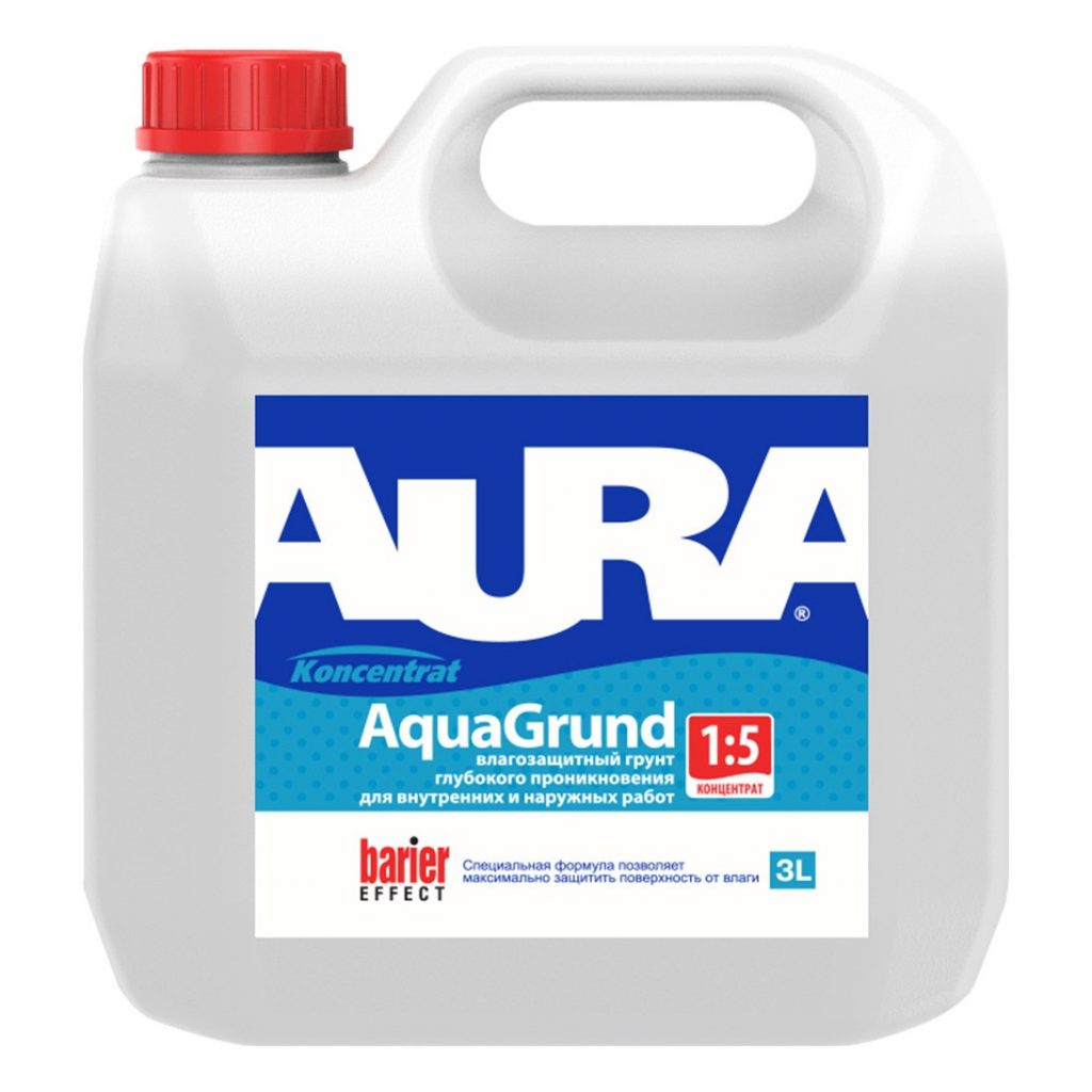 Грунтовка AURA Aqua Grund 1:5 3л