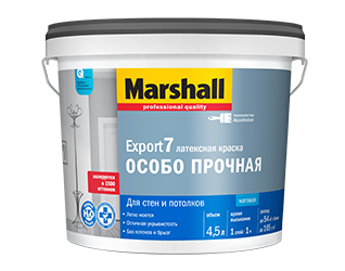 Marshall Export 7 4,5л матовая для стен и потолков