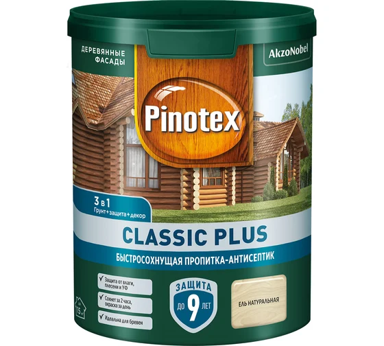 Pinotex Classic Plus 0,9л Ель Натуральная
