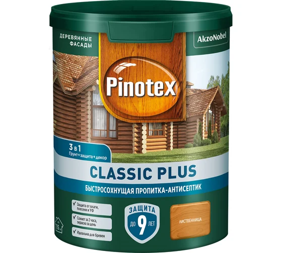 Pinotex Classic Plus 0,9л Лиственница