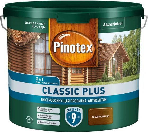 Pinotex Classic Plus 2,5л Тиковое Дерево