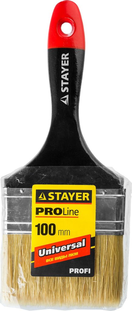 Кисть STAYER Universal 100мм натуральная щетина все виды ЛКМ Professional
