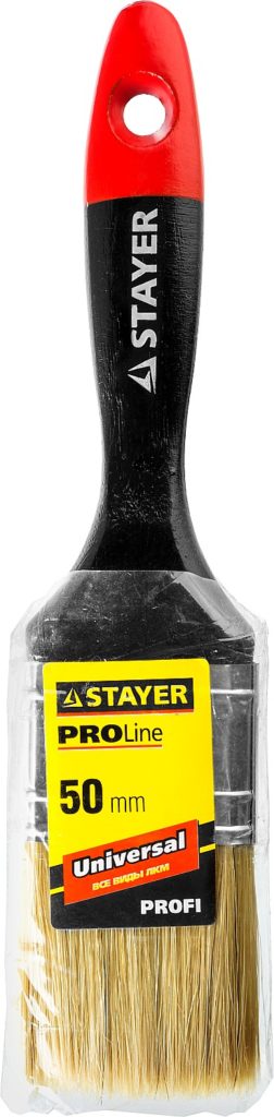 Кисть STAYER Universal 50мм натуральная щетина все виды ЛКМ Professional
