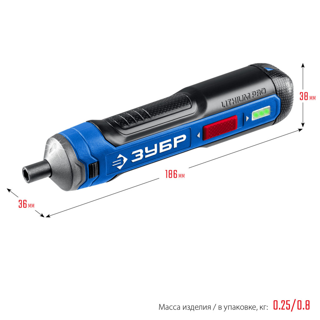 ЗУБР ZUBR GO 4 Vmax аккумуляторная отвертка, кейс, 33 биты, Профессионал